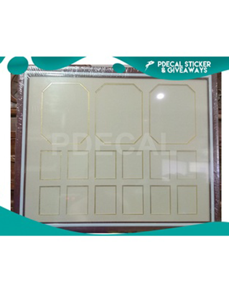 12 slot plus Three 5r Pic - Medal Frame Landscape Type - (17.5 x 21.5")